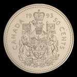 Canada, Elizabeth II, 50 cents <br /> 1993