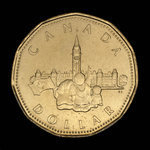 Canada, Elizabeth II, 1 dollar <br /> 1992