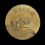 Canada, Hudson's Bay Company, 5 dollars <br /> 1920