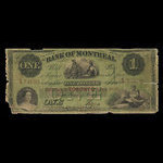 Canada, Bank of Montreal, 1 dollar <br /> January 3, 1859