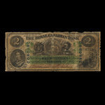 Canada, Royal Canadian Bank, 2 dollars <br /> July 26, 1865