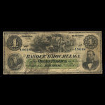 Canada, Banque d'Hochelaga, 4 piastres <br /> July 2, 1877
