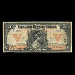 Canada, Standard Bank of Canada, 5 dollars <br /> January 2, 1914
