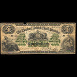 Canada, Bank of British North America, 4 dollars <br /> July 1, 1877