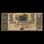 Canada, Bank of Montreal, 1 dollar <br /> May 1, 1849