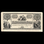 Canada, Bank of British North America, 10 dollars <br /> March 1, 1854