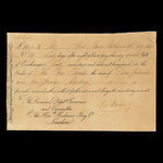 Canada, Hudson's Bay Company, 10 pounds, 2 shillings <br /> February 19, 1835