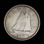 Canada, George VI, 10 cents <br /> 1937