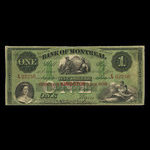 Canada, Bank of Montreal, 1 dollar <br /> January 3, 1859