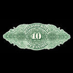 Canada, Standard Bank of Canada, 10 dollars <br /> November 1, 1876