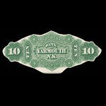 Canada, Bank of Yarmouth, 10 dollars <br /> July 1, 1870