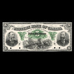 Canada, Western Bank of Canada, 5 dollars <br /> October 2, 1882