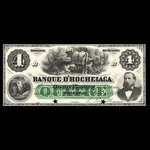 Canada, Banque d'Hochelaga, 4 piastres <br /> January 2, 1874