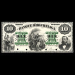 Canada, Banque d'Hochelaga, 10 piastres <br /> January 2, 1874
