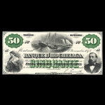 Canada, Banque d'Hochelaga, 50 piastres <br /> November 1, 1875