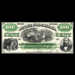 Canada, Banque d'Hochelaga, 100 piastres <br /> November 1, 1875
