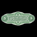 Canada, Banque de St. Hyacinthe, 5 dollars <br /> January 2, 1874