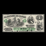 Canada, Banque de St. Jean, 4 dollars <br /> September 1, 1873
