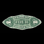 Canada, St. Lawrence Bank, 4 dollars <br /> December 2, 1872