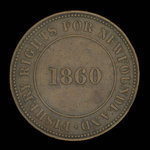 Canada, unknown, 1/2 penny <br /> 1860