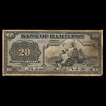 Canada, Bank of Hamilton, 20 dollars <br /> June 1, 1909