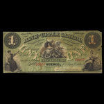 Canada, Bank of Upper Canada (York), 1 dollar <br /> January 1, 1861