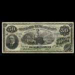Canada, Standard Bank of Canada, 50 dollars <br /> December 1, 1890