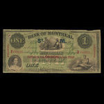 Canada, Bank of Montreal, 1 dollar <br /> January 3, 1859