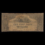 Canada, Gore Bank, 2 dollars <br /> September 2, 1852
