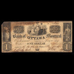 Canada, Bank of Ottawa, 1 dollar <br /> January 4, 1838