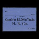 Canada, Hudson's Bay Company, 5 dollars <br /> 1927