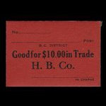 Canada, Hudson's Bay Company, 10 dollars <br /> 1927