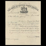 Canada, Bank of British North America, 43 pounds, 18 shillings, 8 pence <br /> December 15, 1886