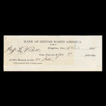 Canada, Bank of British North America, 700 dollars <br /> December 16, 1868