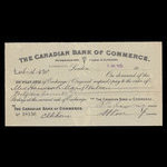 Canada, Canadian Bank of Commerce, 46 pounds, 16 shillings, 8 pence <br /> July 5, 1913