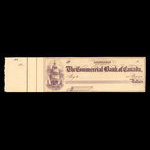 Canada, Commercial Bank of Canada, no denomination <br /> 1868