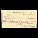 Canada, Banque du Peuple (People's Bank), 2 pounds, 10 shillings <br /> September 5, 1835