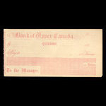 Canada, Bank of Upper Canada (York), no denomination <br /> 1869