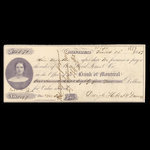 Canada, Bank of Montreal, 185 dollars, 71 cents <br /> March 22, 1859