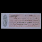 Canada, Banque du Peuple (People's Bank), 148 dollars, 44 cents <br /> April 26, 1861