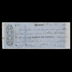 Canada, Banque du Peuple (People's Bank), 400 dollars <br /> February 1, 1859