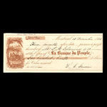 Canada, Banque du Peuple (People's Bank), 210 dollars, 22 cents <br /> December 10, 1860