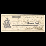 Canada, Molsons Bank, 8,000 dollars <br /> June 8, 1863