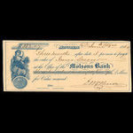 Canada, Molsons Bank, 382 dollars, 7 cents <br /> June 1, 1864