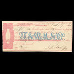 Canada, Molsons Bank, 93 dollars, 25 cents <br /> March 7, 1861