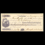 Canada, Bank of British North America, 172 dollars, 50 cents <br /> January 21, 1858