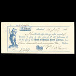 Canada, Bank of British North America, 919 dollars, 74 cents <br /> January 29, 1861