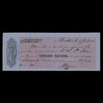 Canada, Ontario Bank, 63 dollars, 80 cents <br /> July 5, 1861