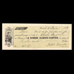 Canada, Banque Jacques-Cartier, 400 dollars <br /> June 5, 1868