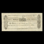 Canada, Montreal Transcript Office, 5 pence <br /> February 23, 1838